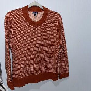 Patagonia Rust and Soft Pink Knit Sweater